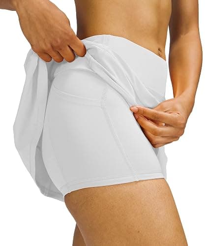 MEIVSO Women's Pleated Workout Tennis Skirts with Pockets Activewear Sports Skort Built-in Shorts thumbnail 7