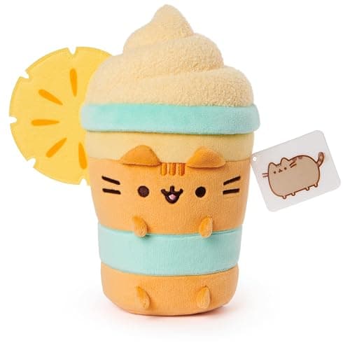 GUND Pusheen Pineapple Float Plush, Cat Stuffed Animal for Ages 8 and Up, Orange, 9.5” thumbnail 5