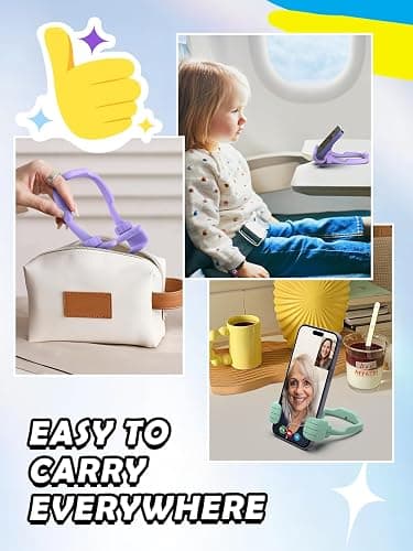 Stocking Stuffers for Teens Girls Boys Adults Cell Phone Stand: UPGRADE Adjustable Thumbs Up Lazy Phone Holder for Desk Cool Gadgets Fun Birthday Gift Ideas for Kids Teenager Women Gifts for Christmas thumbnail 7