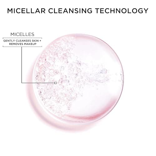 Garnier Micellar Water, Hydrating Facial Cleanser & Makeup Remover, Suitable for Sensitive Skin, Vegan, Cruelty Free, 13.5 Fl Oz (400mL), 2 Count thumbnail 4