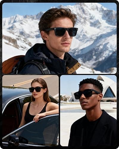 tanmigot Classic Polarized Sunglasses for Women Men,UV400 Protection Retro Sun Glasses Shades for Driving Vacation Fishing thumbnail 4