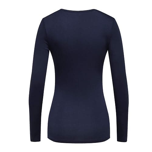 OThread & Co. Women's Long Sleeve T-Shirt Comfy Underscrub Tee Basic Stretch Layer thumbnail 5