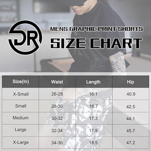 DIOTSR Mens Graphic Print Shorts Cool Mesh Basketball Shorts Casual Flat Front Shorts Summer Drawstring thumbnail 7