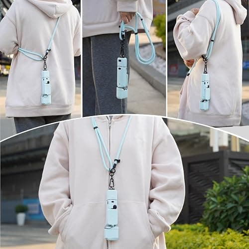 Flymile Pocket 3 Silicone Cover & Lanyard, Protective Case Crossbody Strap for DJI OSMO Pocket 3 Accessories thumbnail 3