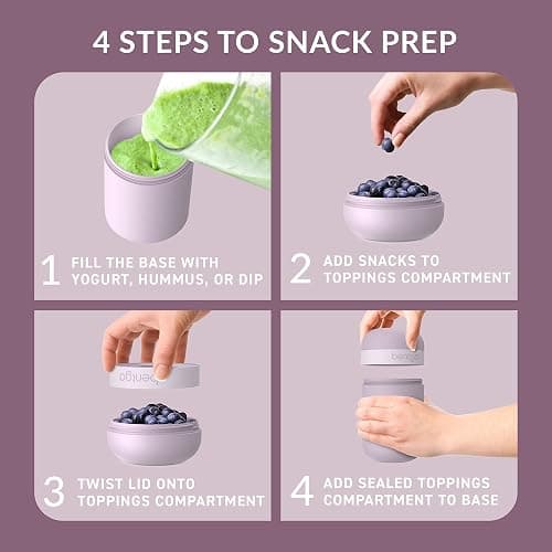 Bentgo® Modern Bento-Style Lunch Box Set With Reusable Snack Cup (Orchid) thumbnail 5