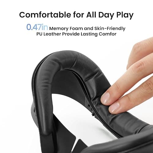 KIWI design V4 Facial Interface, 2 Face Pads Compatible with Oculus/Meta Quest 3S, Accessories for Quest 3S, NOT Compatible with Meta Quest 3 thumbnail 5