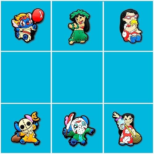 25 40Pcs Cartoon Shoe Charms for Clogs Sandals Decoration, Shoe Accessories Charms for Adults Party Favors - 40Pcs Black thumbnail 5