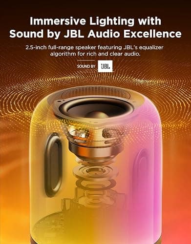 Govee Table Lamp 2 Pro x Sound by JBL, Smart Cordless Table Lamp with Speaker, Music-Light Sync, 16 Music Modes & 100+ Scene Modes, Work with Matter, DIY Customized Rechargeable Desk Lamp for Bedroom thumbnail 5