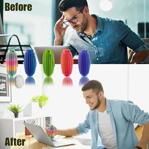 3Pcs Upgrade Little Ouchies Pain Stim Fidget, Pocket Mini Fidget Toy for Adults,3D Printed Fidget Toys Anxiety Relief Items, Anxiety Relief Items Pain Stim Bumpy Fidget Novelty Gift Bags for Kids thumbnail 6