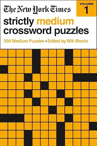 The New York Times Strictly Medium Crossword Puzzles Volume 1: 200 Medium Puzzles - Image 1