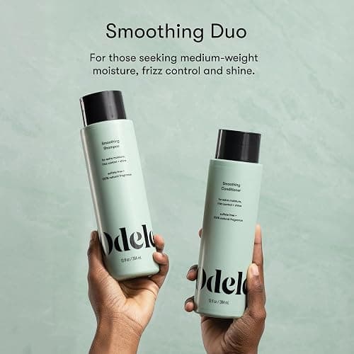 Odele Smoothing Sulfate-Free Shampoo & Conditioner Gift Set for Moisture, Frizz Control, Shine, and Straight to Curly Hair Types, 13 Fl Oz Each (2-Pack) thumbnail 2