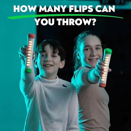 How Many Flips can You Throw? Stickflip Electronic Flip Challenge Game | Auto-Counting Skill Toy for Kids, Teens & Adults | 10 Games Each with a High Score to Beat | Fun Gift & Party Game Ages 8+ thumbnail 6