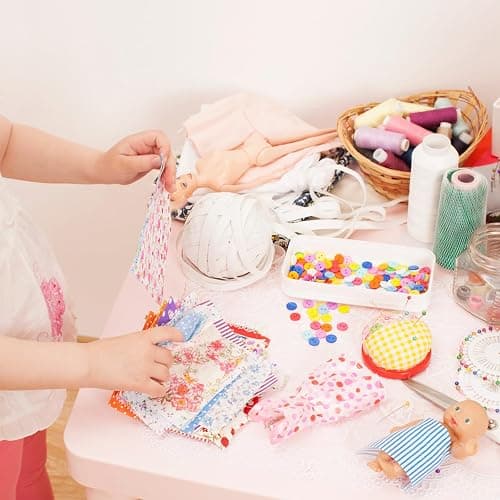 200 Pcs 4" x 4" (10cm x 10cm) Cotton Craft Fabric Bundle Squares,Sewing Scrapbooking Quilting Dot Pattern,DIY Patchwork Fabric Sets for Craft Cloths Handmade Accessories thumbnail 6