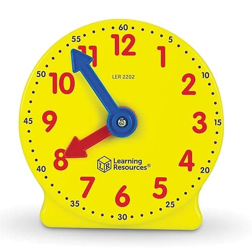 Learning Resources Big Time Mini Clock, Teaching Clock, Classroom Accessories, Ages 5and UP - Image 1