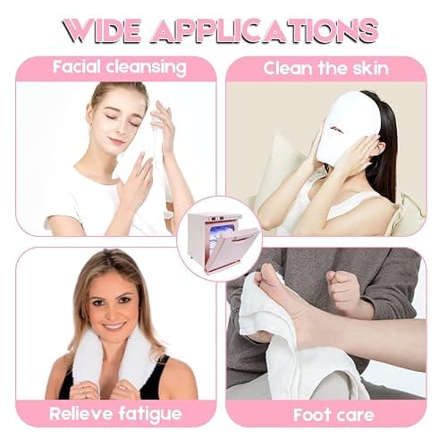 HYTOBP Hot Towel Warmer for Spa, 5.5L Thermostatic Towel Heater, 2-in-1 Professional Mini Towel Warmer, Beauty Salon and Spa Towel Warmers for Facial.(5.5L-Pink) thumbnail 7