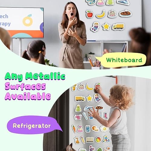 PraxiKidy Magnetic Animals,50 PCS Fridge Magnets for Toddlers,Farm Animals Wild Zoo Sea Ocean Animals Refrigerator Magnets for Kids,Educational Learning Magnetic Toys for Whiteboard Preschool Baby thumbnail 7