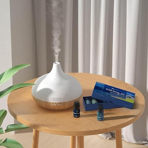 ASAKUKI Essential Oils, Well-Being Diffuser Oils Gift Set, 6x10ml | Includes Calm Mind, Sweet Dreams, Happy, Relax, Air Freshening, Immunity, Essential Oil Set For Diffusers for Home thumbnail 8