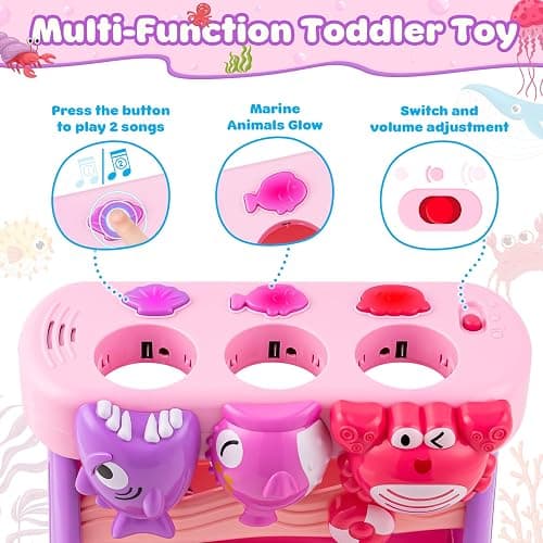V-Opitos Musical Toy for 1, 2 Years Old Boys & Girls, Feeding Interactive Toys with Ball, Montessori Education Toys, Perfect Toddler Christmas Birthday Gifts thumbnail 4