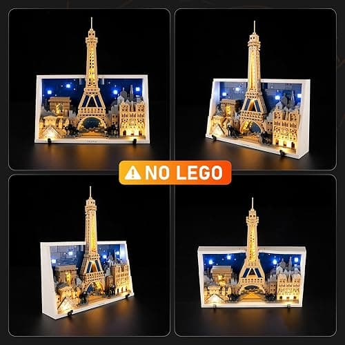 LIGHTAILING Led Light for Lego-21064 Paris – City of Love - Easy Install, Hidden Wiring, Home Decor & Gift-Ready (Model Not Included) thumbnail 5