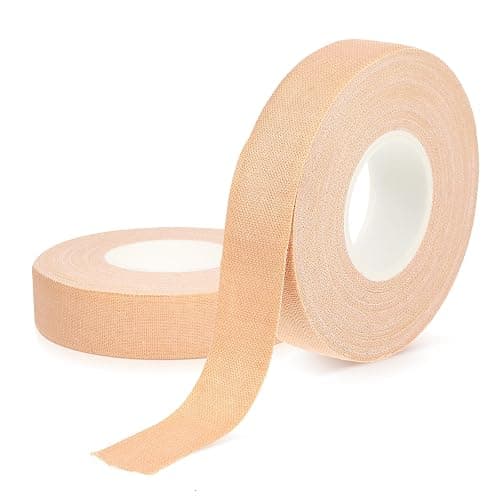 YUXIANLB Finger Tape, 0.5 Inch x 10 Yard Nude Athletic Tape Extra Strong Adhesive, 2 Rolls Sport Tape, Medical Tape, Foot Tape for Rock Climbing, Grappling, Basketball, Lifters and BJJ Finger Tape thumbnail 8