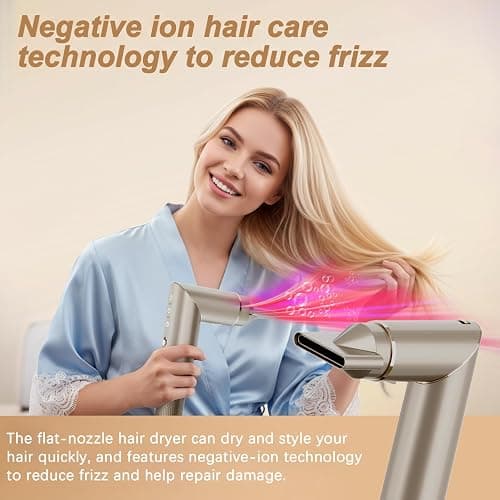 oryvia Air wrap Hair Styler & 8 in 1 Hair Dryer Brush, 1200W Rotate Air Wrap, 130,000 RPM High Speed Negative Ions Hot Air Brush, Air Styler for Volumizer, Curl, Straighten, Drying, Champagne Gold thumbnail 3