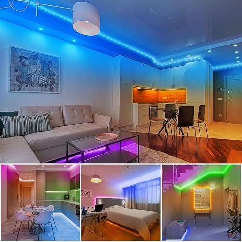 dalattin Led Lights for Bedroom 400ft, Smart Led Strip Lights with App Control Remote, RGB LED Light Strips, 24V Led Strip Lights for Room and Holiday Decoration(4 Rolls of 100ft) thumbnail 7