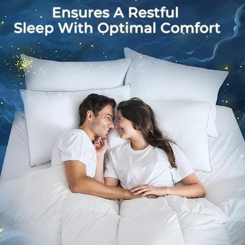 Sasttie Pillows Queen Size Set of 2, Bed Pillows for Side, Back, and Stomach Sleepers - Oeko-Tex Certified Down Alternative Plump Filling - Hotel Quality and Machine Washable, 2 Pack thumbnail 7