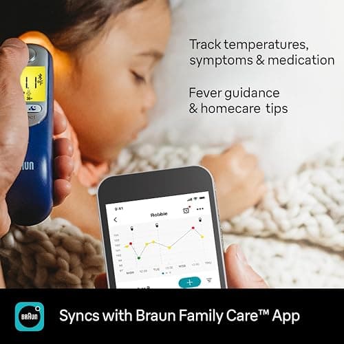 Braun ThermoScan 7+ Connect Digital Ear Thermometer - Family Care App Compatible, Age Precision Technology, Color-Coded Display, No. 1 Brand Recommended by Pediatricians thumbnail 3