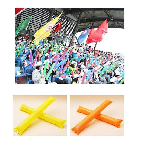 Creatyi 40 PCS Thicken Bam Bam Thunder Sticks Cheering Sticks Cheerleading Cheering Sticks for Sports Cheers Ball Dance Basketball Football Noisemakers thumbnail 4