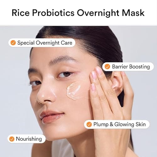 Abib Rice Probiotics Overnight Mask Barrier Jelly 2.7 fl oz I | Korean Overnight Sleeping Mask Cream Moisturizer for Glass Skin Slugging (Rice Probiotics/Barrier Jelly) thumbnail 4