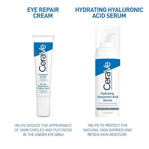 CeraVe Eye Repair Cream With 3 Essential Ceramides, Hyaluronic Acid, MVE Technology, Ultra-Lightweight For Dark Circles, Puffiness, Suitable for Dry, Sensitive, & Eczema-Prone Skin, 14ml thumbnail 6