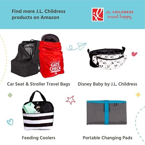 J.L. Childress 3-IN-1 Kids Travel Tray & Tablet Holder - Car Seat Lap Tray Desk for Toddlers, Road Trip Essentials, Car Seat Activity Table, Travel Accessories - Grey/Teal thumbnail 8