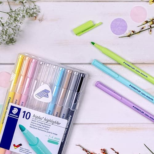 STAEDTLER 362 CSB10 Triplus Textsurfer Highlighter, 1-4mm Line Width - Assorted Pastel Colours (Pack of 10) thumbnail 2