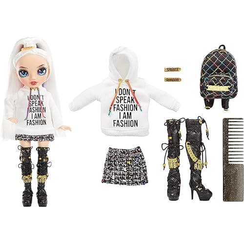 Rainbow High Jr High Series 2 Amaya Raine- 9" Rainbow Posable Fashion Doll with Designer Accessories and Open/Close Backpack. Great Toy Gift for Kids Ages 6-12 Years Old & Collectors thumbnail 4