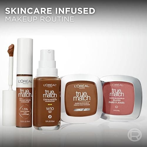 L'Oreal Paris True Match Super-Blendable Foundation, Medium Coverage Liquid Foundation Makeup, N3, Light Medium, 1 Fl Oz thumbnail 10