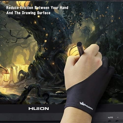 HUION Artist Glove for Drawing Tablet (1 Unit of Free Size, Good for Right Hand or Left Hand) - Cura CR-01 thumbnail 2