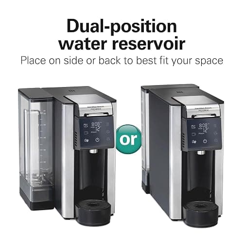 Hamilton Beach FlexBrew Advanced 5-in-1 Programmable 12 Cup Drip and Single Serve Hot & Iced Coffee Maker with Movable 60 oz. Water Reservoir, Use Pod Packs and Grounds, Fast Brewing, Black (49924) thumbnail 5