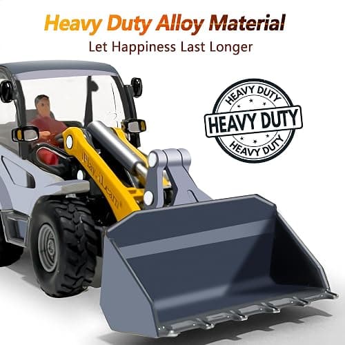 iPlay, iLearn Heavy Duty Construction Site Playset, Metal Dump Truck, Excavator Digger Backhoe, Tractor Bulldozer Diecast Vehicle, Outdoor Sandbox Car Toy, Birthday Gift 3 4 5 Year Old Boy Kid Toddler thumbnail 3