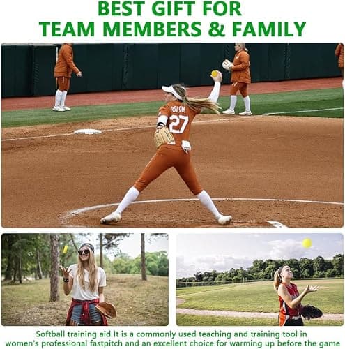Mogseek Softball Spinner Fastpitch, 12Inches Softball Training Equipment for Pitcher Overhand Thrower Training Aid Equipment for Sports Practice Softballs & Top Collegiate Program thumbnail 4