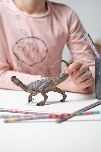 Papo - Figurine Dilophosaure - Jouet Dinosaure Enfant dès 3 Ans - Idée Cadeau Jurassique - 14 x 4,5 x 13 cm - Théropode Carnivore Réaliste - Peint à la Main - Collection Les Dinosaures - 55035 thumbnail 2