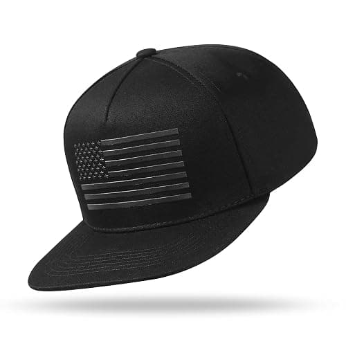 UALON Baseball Cap, Snapback Trucker Hat for Men & Women with American Flag and Adjustable, Breathable Mesh, Flat Bill Hats thumbnail 2
