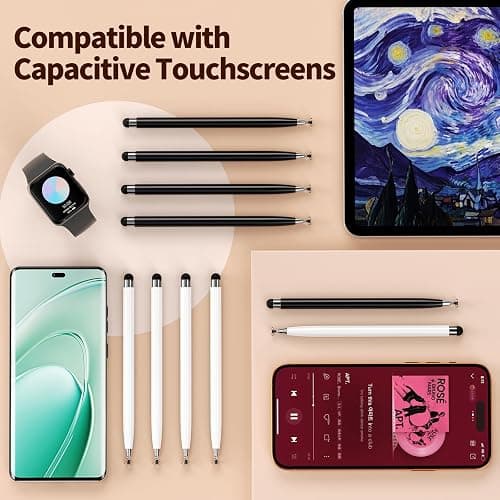 YITIAOXIAOYU 10PCS Stylus Pen for Touchscreen,Lightweight 2 in 1 Design | Stylus Pen for iPad,Nintendo Switch,iPhone, Android Tablets Capacitive Touch Screen,Stylus for Drawing,Note-Taking & Gaming thumbnail 4