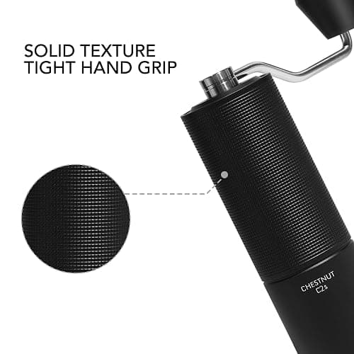 TIMEMORE Chestnut C2S Manual Coffee Grinder Stainless Steel S2C Conical Burr Coffee Grinder, Capacity 25g Hand Coffee Bean Grinder, Double Bearing Positioning, Black thumbnail 8