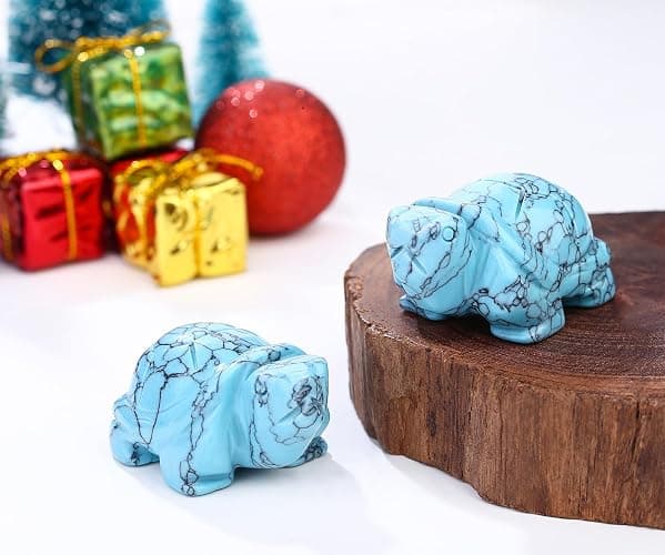 DUQGUHO 2" Travel Turtle Gift Decor Crystals Figurines Turquoise Crystal Best Turtles Travels Gifts for Women Traveling Travelers Cute Decorations thumbnail 5