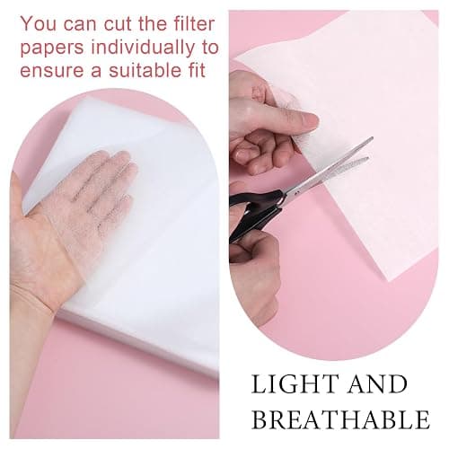 Grevosea 200 Sheets Nail Dust Collector Filter Paper Disposable Nail Dust Filters for Most of Nail Dust Collector Machine Nail Vacuum Dust Collector Nail Tech for Nail Salon Spa Home(White) thumbnail 5
