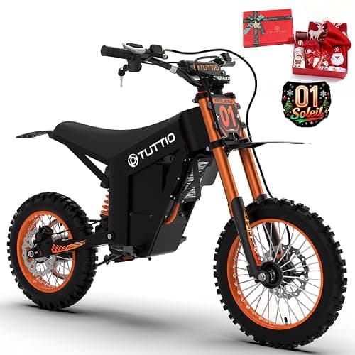 Tuttio Electric Dirt Bike Teens Adults Electric Bike 48V 21AH Removable Battery with Hydraulic Brakes (21AH Dirt Bike) - Image 1