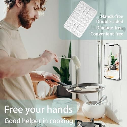 HZZADZXW Silicone Suction Phone Case Mount - Universal Compatibility for iPhone & Android Devices - Hands-Free Accessory for Selfies & Tiktok Videos - Fun Fidget Toy Gift-White thumbnail 6