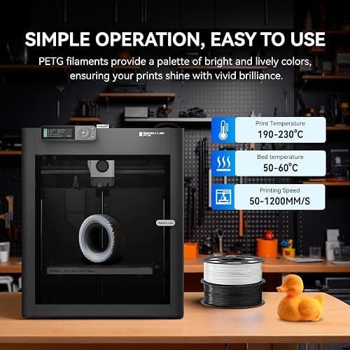 JAYO TPU 3D Printer Filament Bundle, 95A Flexible Soft TPU Filament 1.75mm, 250g Spool, 4 Rolls, 1kg in Total, Green+Orange+Red+Blue thumbnail 8