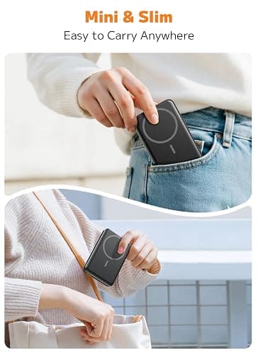 for Magsafe Portable Charger, Power Bank, 10000mAh Wireless Magnetic with Type-C 20W PD Fast Charging, LED Display for Magsafe Battery Pack,Wireless Portable Charger for iPhone 17/16/15/14 all Series thumbnail 4