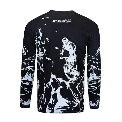 Kids Cycling Jersey Children Mountain Bike Motocross Long Sleeve Boy Shirt Downhill Top Clothing thumbnail 4